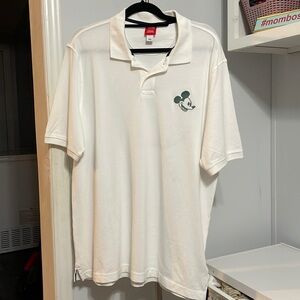 Disney x Amazon White Polo Shirt Size L